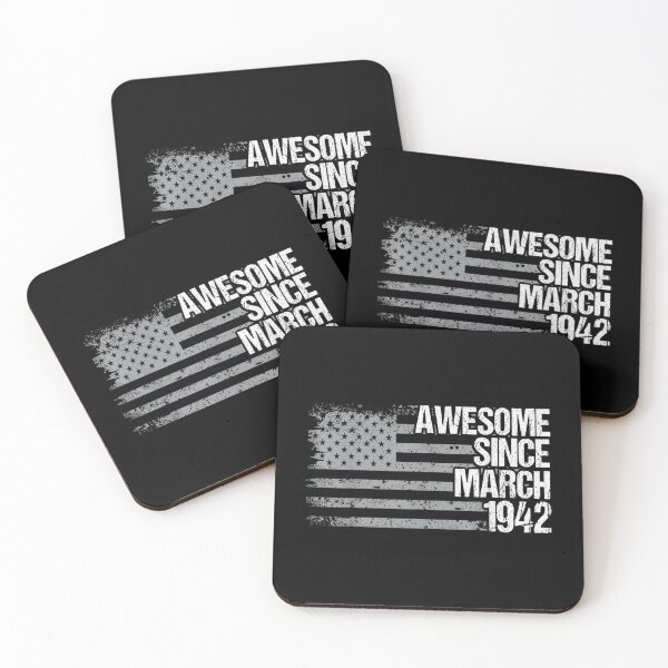 Item preview, 80 Year Old Awesome Since March 1942 Gifts 80th Birthday  designed and sold by laurenm233.