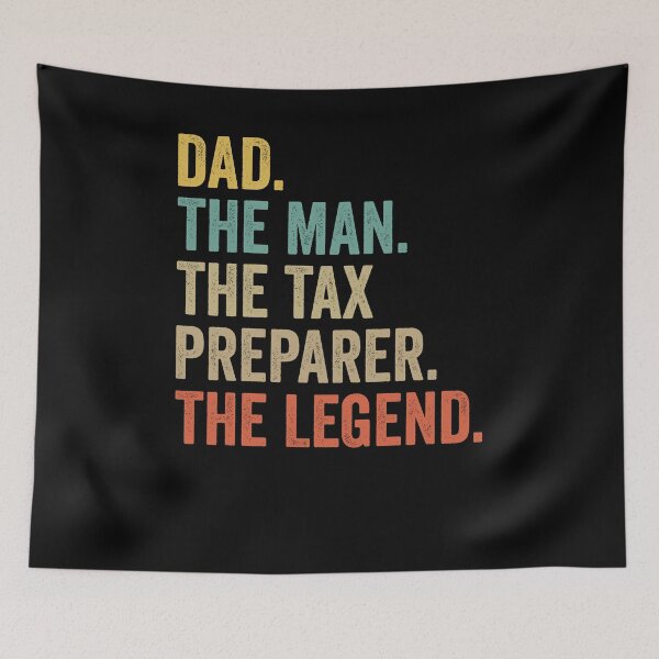 Item preview, Dad The Man The Tax Preparer The Legend Shirt, CPA Accountant Gift, Tax Season Shirt, Accountant Pun Shirt, Being An Accountant Is Easy Tee designed and sold by aymob.