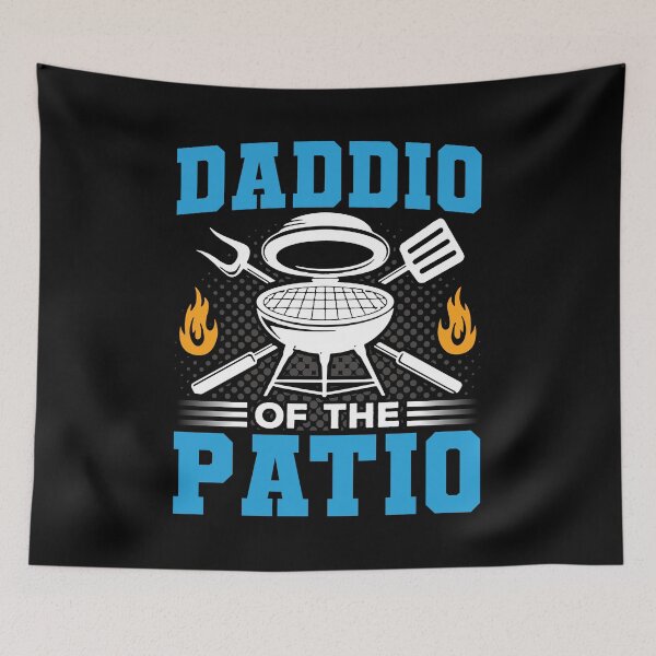 Item preview, Daddio Of The Patio Shirt, BBQ Grill Dad Shirt, Fathers Day Shirt, Dad BBQ Smoke Shirt, Barbecue Shirt, Meat Smoking Shirt, Dad BBQ Grilling designed and sold by aymob.