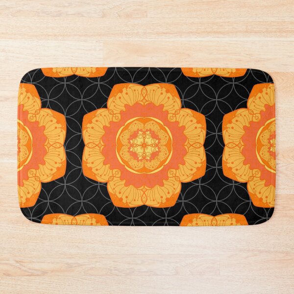 Item preview, Large Orange Medallion Print designed and sold by PinHookPrincess.