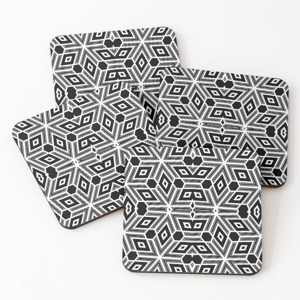 Item preview, Black and White Funky Cubism Neo Geo Abstract designed and sold by SeaChangeDesign.
