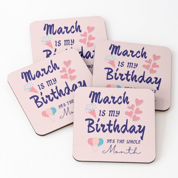 Item preview, Copy of March Is My Birthday Month Yes The Whole Month l Funny  Birthday Quotes l Gift for women  designed and sold by Reddiamond3 ⭐⭐⭐⭐⭐.