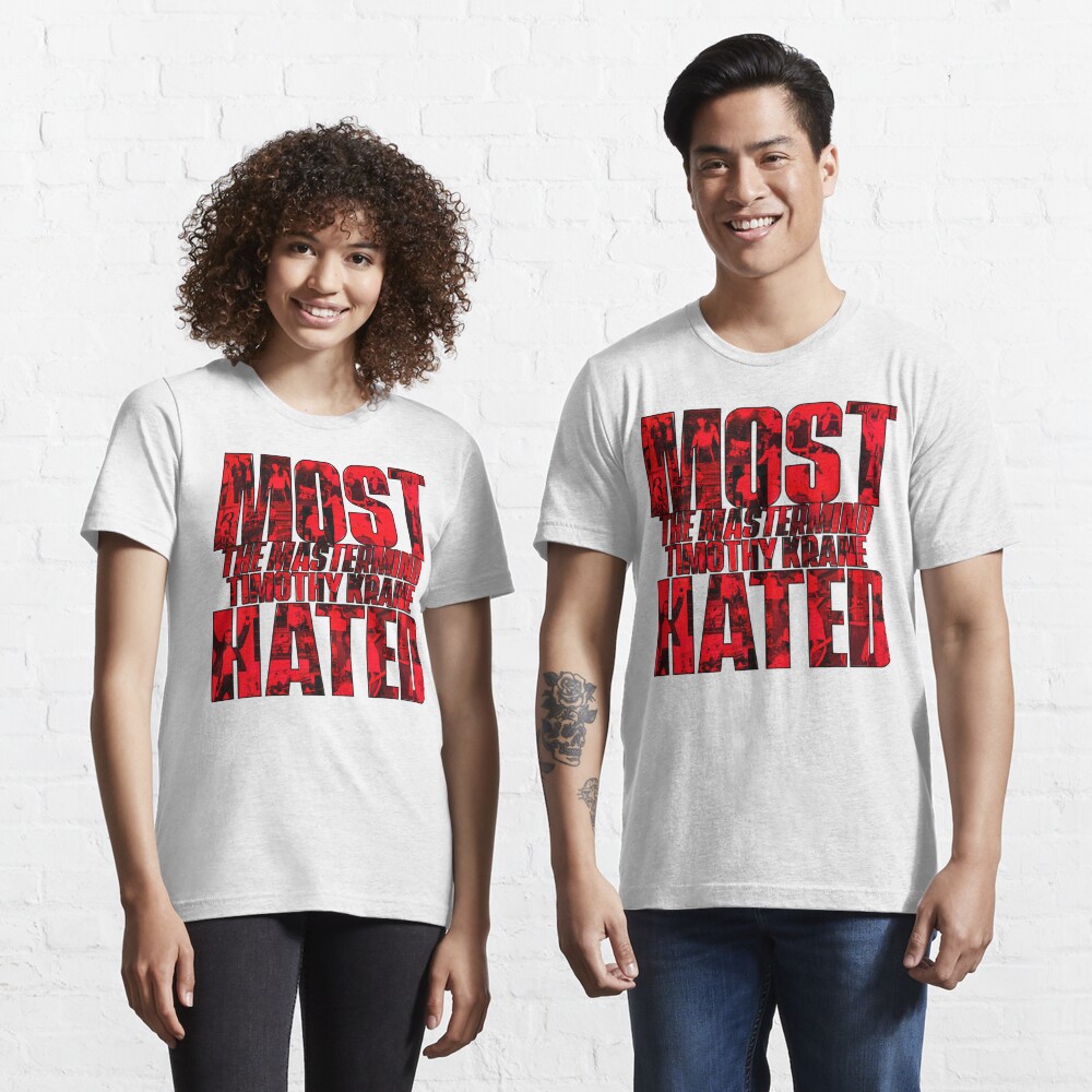 Red /white MOST HATED t shirt – MH Apparel And Merchandise