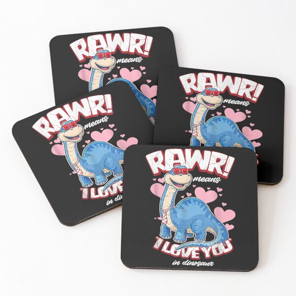 Item preview, Valentines Day Dinosaur Rawr Means I Love You V Day Gifts  designed and sold by tomekae.