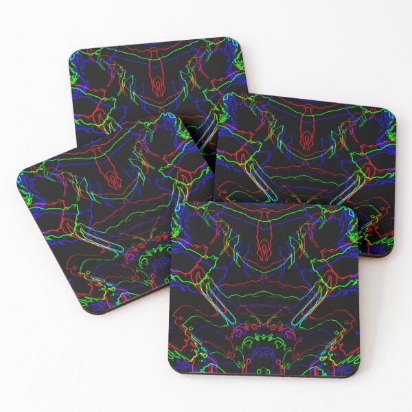 Item preview, Colorful Sea Creatures Abstract Art lines designed and sold by marvacousins246.