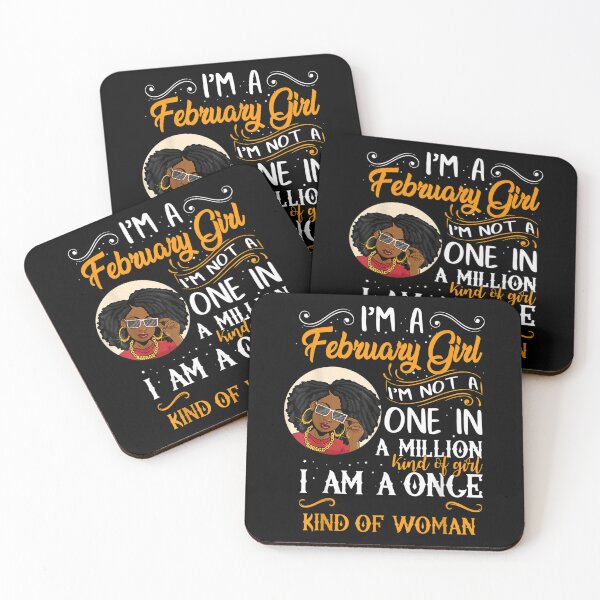 Item preview, I'm A February Girl Black Women Aquarius Birthday Gifts  designed and sold by 77tara.