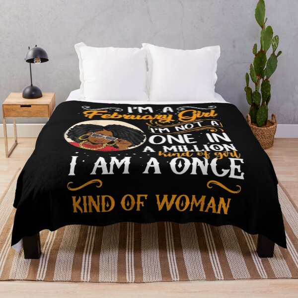 Item preview, I'm A February Girl Black Women Aquarius Birthday Gifts designed and sold by 77tara.