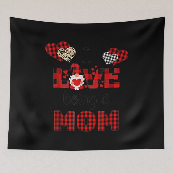 Item preview, I Love Being A Mom Gnome Heart Valentine Day  designed and sold by tomekae.