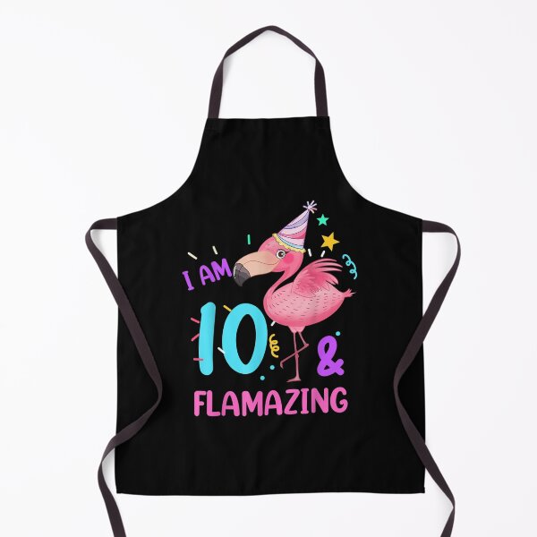 Item preview, I Am 10 Flamazing Funny Pink Flamingo Birthday Kids designed and sold by 77tara.