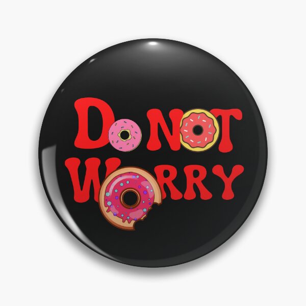 Aperçu de l'œuvre Ne vous inquiétez pas Red Donut Donut Design sans souci créée et vendue par LGbubble.