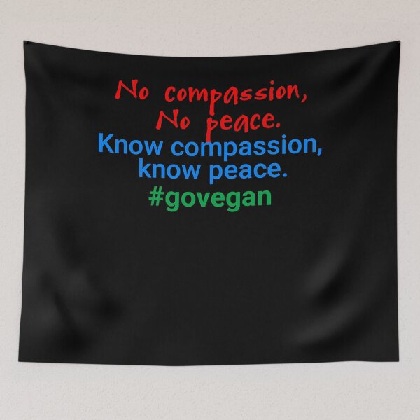 Item preview, No compassion, No peace. Know compassion, know peace designed and sold by NinaWatts.
