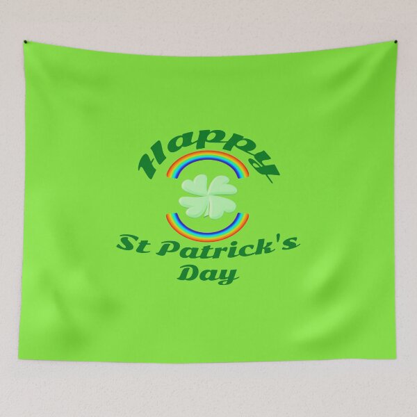 Item preview, Happy St Patrick's Day Shamrock Rainbow designed and sold by MottoDigging.