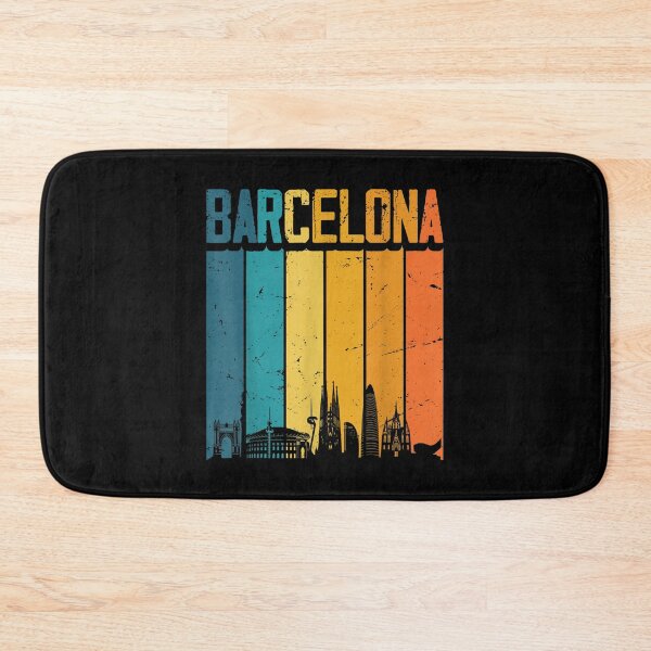 Item preview, Barcelona Spain Retro Vintage Sunset Skyline Barcelona  designed and sold by 77tara.