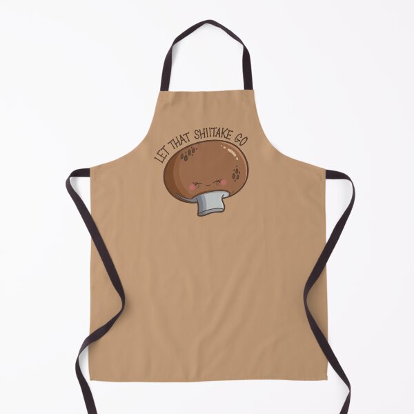 Item preview, “Let That Shiitake Go” cute mushroom designed and sold by Cyndi Carlson Draws.
