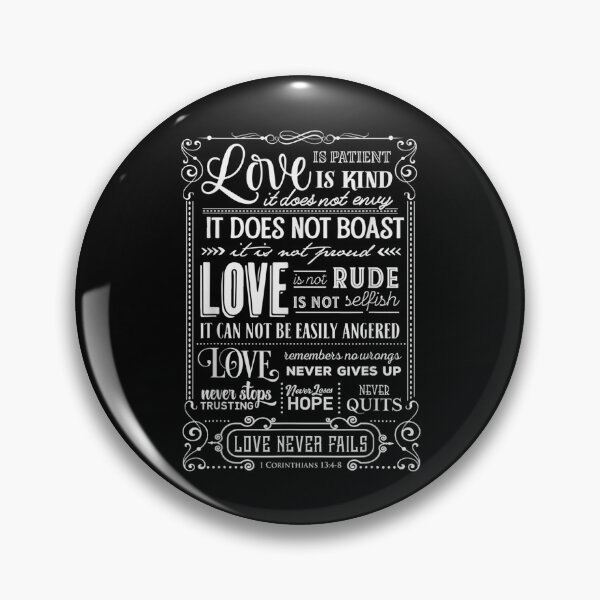 Item preview, Love Is Patient Kind Love Never Fail Poem Valentines Day  designed and sold by tomekae.