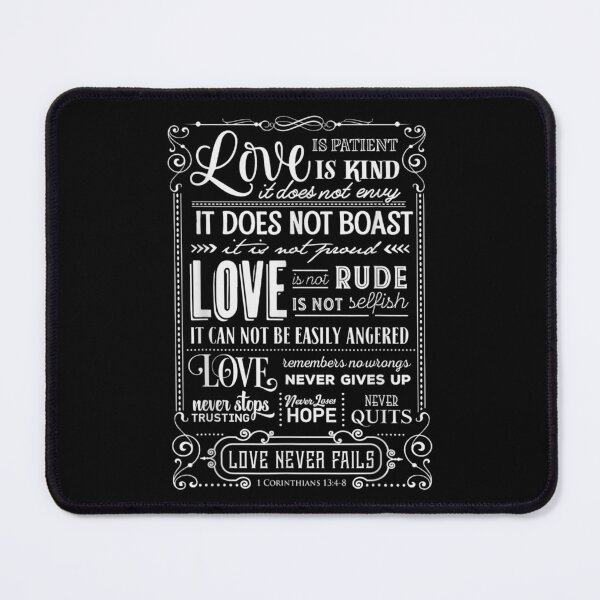 Item preview, Love Is Patient Kind Love Never Fail Poem Valentines Day  designed and sold by tomekae.