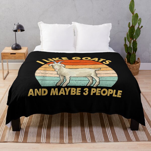 Item preview, I Like Goats And Maybe 3 People Farming Goat Lovers Vintage  designed and sold by tomekae.