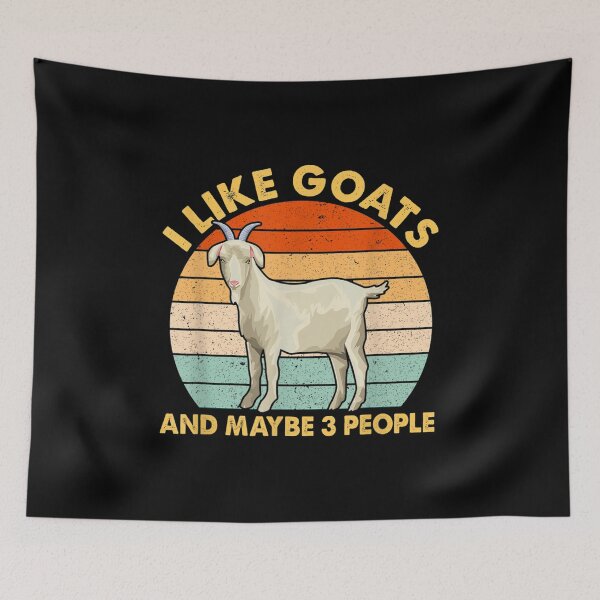Item preview, I Like Goats And Maybe 3 People Farming Goat Lovers Vintage  designed and sold by tomekae.