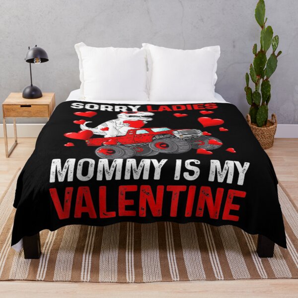 Aperçu de l'œuvre Kids Sorry Ladies Mommy Is My Valentine Red Plaid Toddler créée et vendue par tomekae.