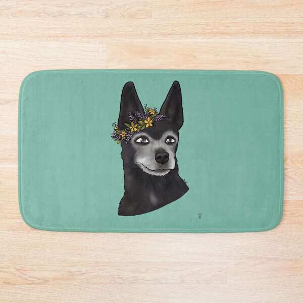 Item preview, Dog in Flower Crown designed and sold by LadyCaffiene.