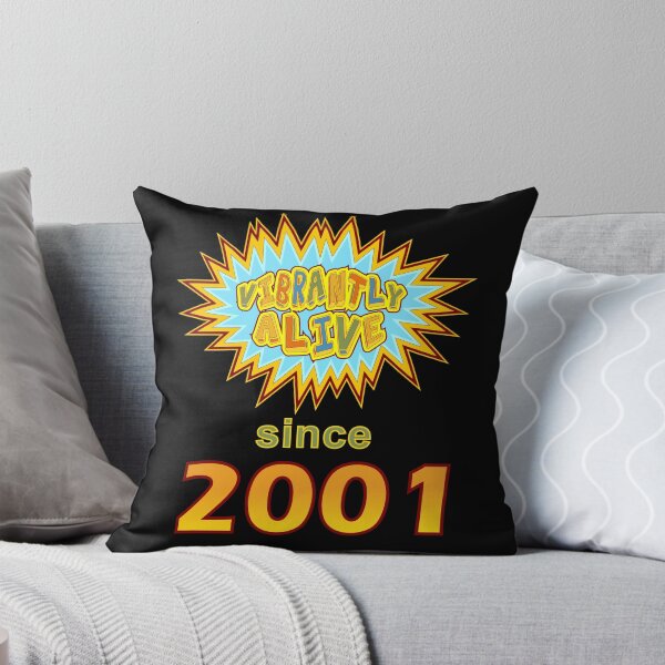 Item preview, Vibrantly Alive Since 2001 Birthday Birth Year, Blue Yellow designed and sold by artfulnotebook.