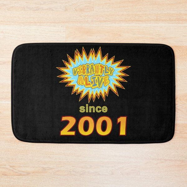 Item preview, Vibrantly Alive Since 2001 Birthday Birth Year, Blue Yellow designed and sold by artfulnotebook.