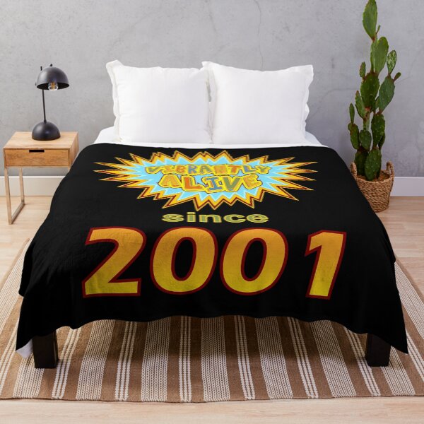 Item preview, Vibrantly Alive Since 2001 Birthday Birth Year, Blue Yellow designed and sold by artfulnotebook.