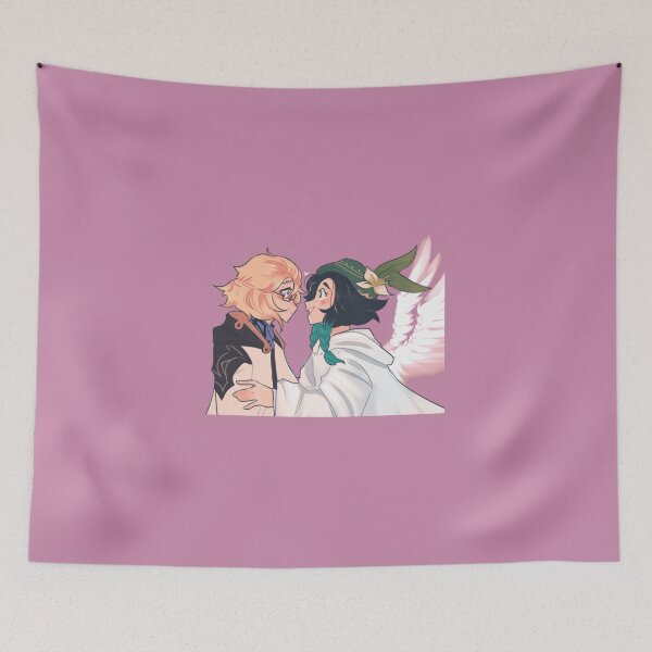 Item preview, Venbedo venti x albedo Genshin impact ship art  designed and sold by Soda-bunny.