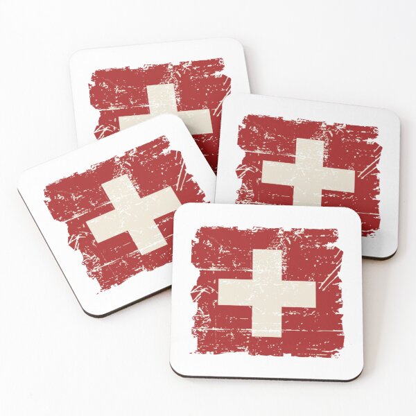 Item preview, Swiss Flag - Vintage Look designed and sold by Reacc111z.