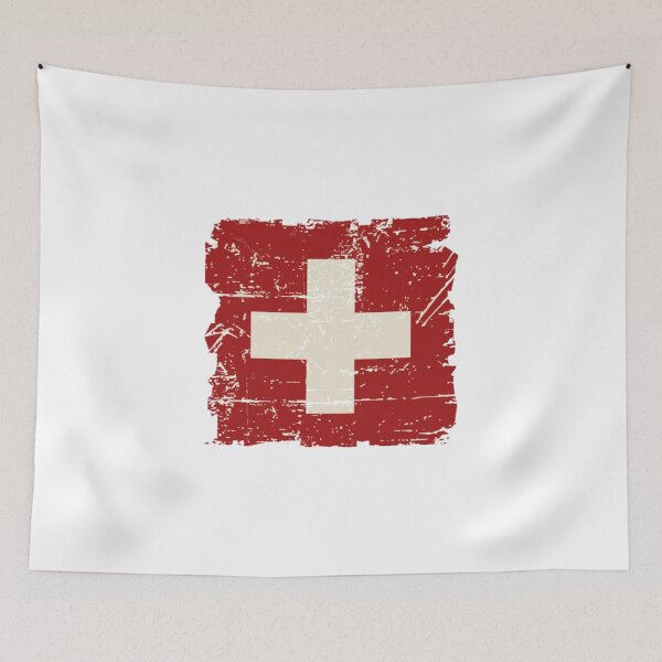 Item preview, Swiss Flag - Vintage Look designed and sold by Reacc111z.