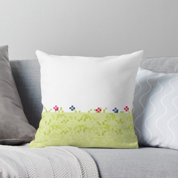 Item preview, Pixel flowery grass field designed and sold by CozyLair.