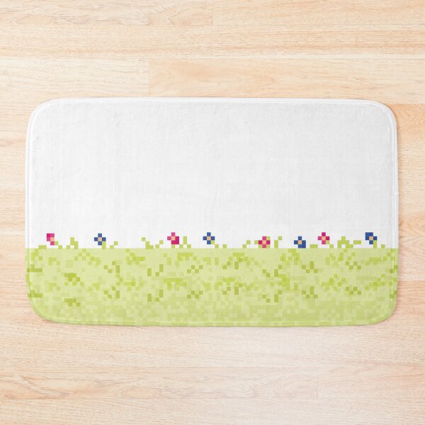 Item preview, Pixel flowery grass field designed and sold by CozyLair.