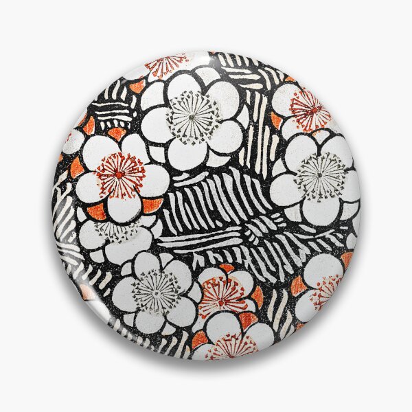 Item preview, White and Red Pedal Floral pattern from Bijutsu Sekai (1893-1896) by Watanabe Seitei designed and sold by RyanCaudell.