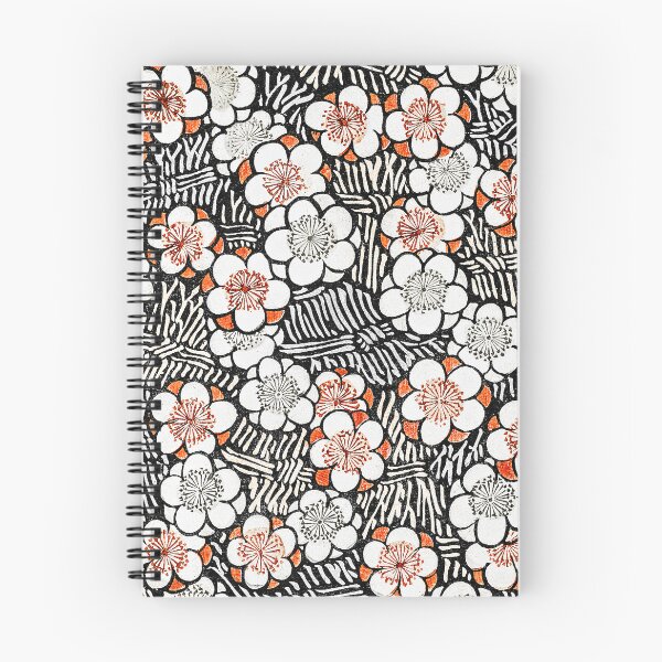 Item preview, White and Red Pedal Floral pattern from Bijutsu Sekai (1893-1896) by Watanabe Seitei designed and sold by RyanCaudell.