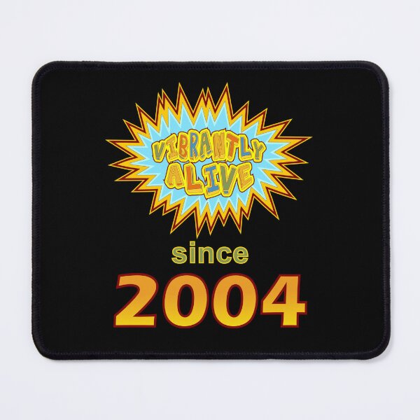 Item preview, Vibrantly Alive Since 2004 Birthday Birth Year, Blue Yellow designed and sold by artfulnotebook.