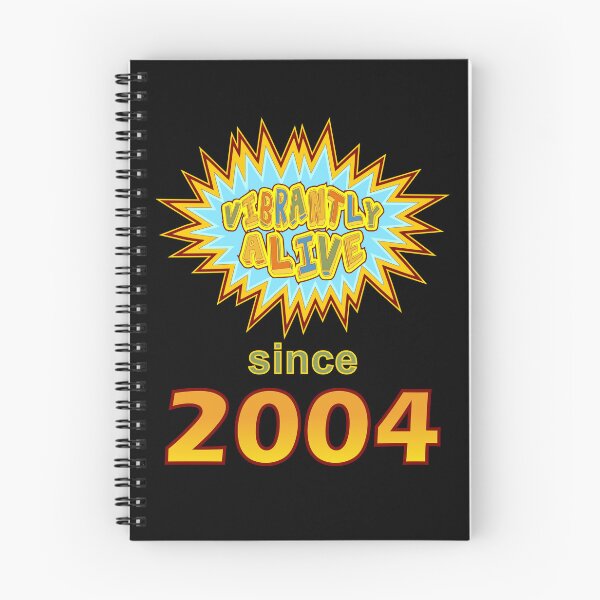 Item preview, Vibrantly Alive Since 2004 Birthday Birth Year, Blue Yellow designed and sold by artfulnotebook.