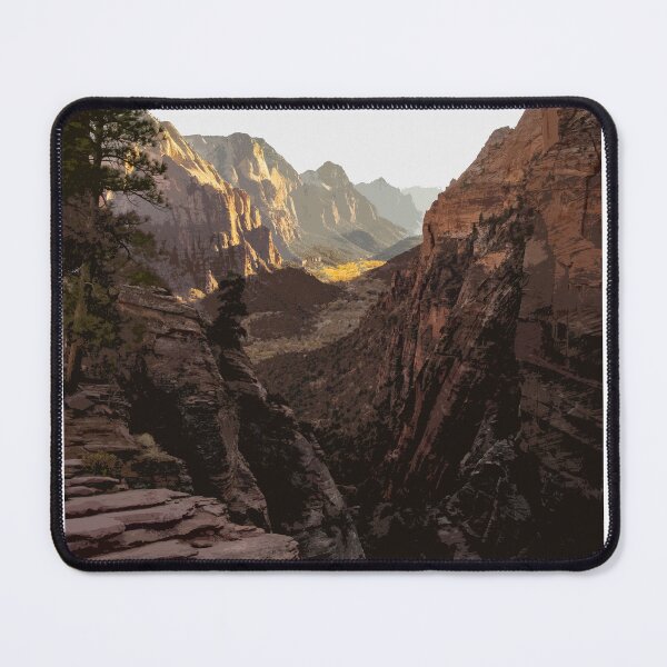 Artikelvorschau, Zion Nationalpark Kunstdruck, Zion Vintage Reiseposter, Utah Druck entworfen und verkauft von ThinkAboutMaps.