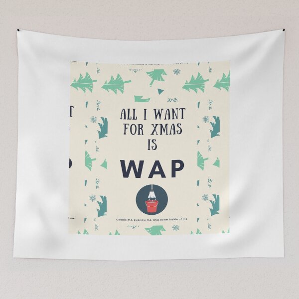 Item preview, all i want for christmas is WAP  all i want for xmas is WAP (Cream) Sleeveless Top designed and sold by HermistonViv.