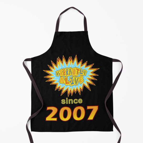 Item preview, Vibrantly Alive Since 2007 Birthday Birth Year, Blue Yellow designed and sold by artfulnotebook.