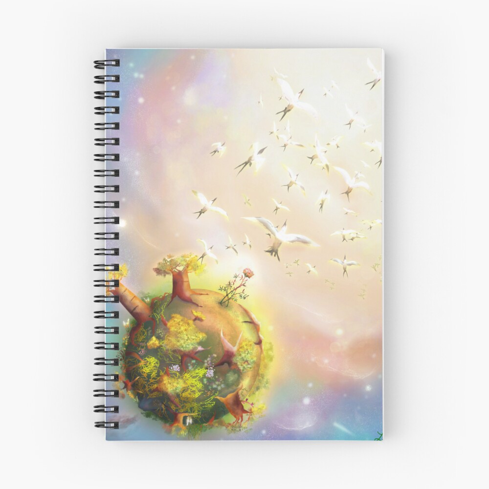 Vista previa del artículo con la obra «Cuaderno de espiral», diseñado y vendido por lookidrewthis.