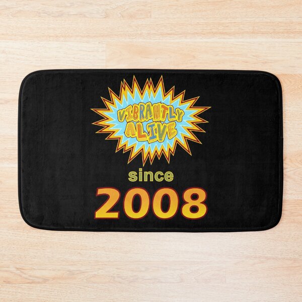 Item preview, Vibrantly Alive Since 2008 Birthday Birth Year, Blue Yellow designed and sold by artfulnotebook.