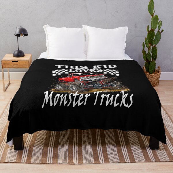 Item preview, This Kid Loves Monster Trucks Boys Girls designed and sold by ThiReals.