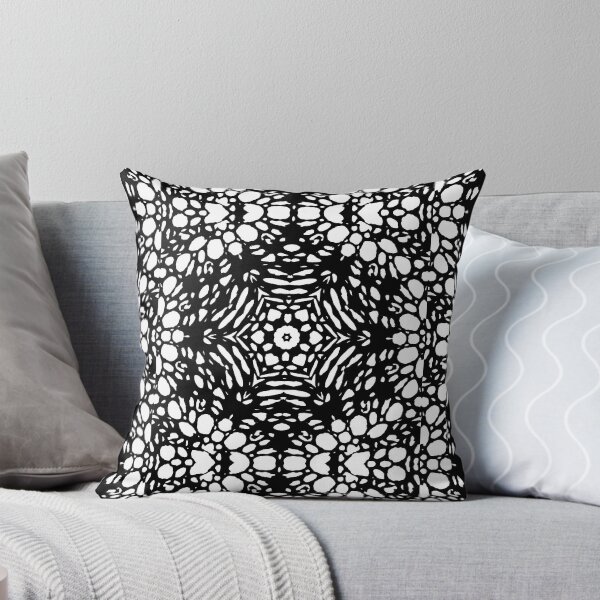 Item preview, Kaleidoscope Black and White Mandala Flower Pattern designed and sold by NebulaFern.