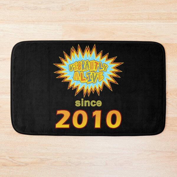 Item preview, Vibrantly Alive Since 2010 Birthday Birth Year, Blue Yellow designed and sold by artfulnotebook.