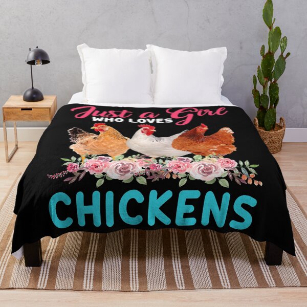 Item preview, Just A Girl Who Loves Chickens Floral Flower Chicken Farmer designed and sold by ericrichard059.