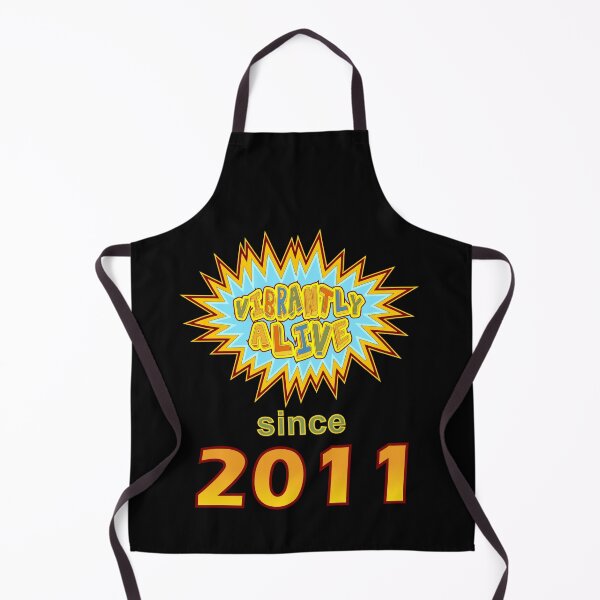 Item preview, Vibrantly Alive Since 2011 Birthday Birth Year, Blue Yellow designed and sold by artfulnotebook.