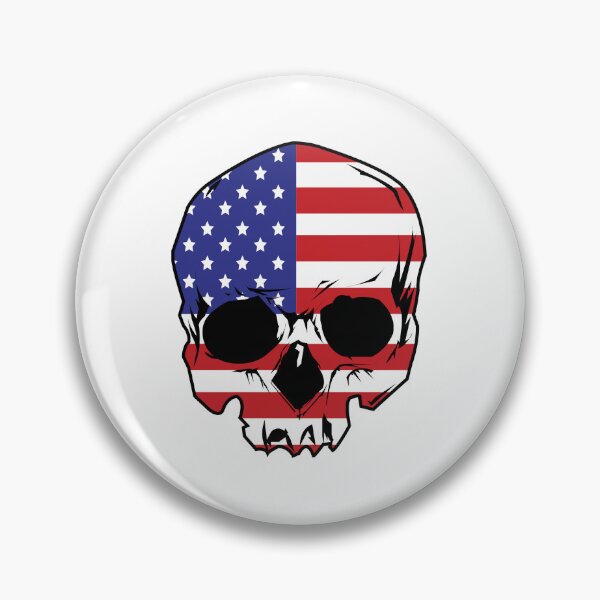 Item preview, USA Skull, American Skull, America, Patriot designed and sold by SavageLegion.