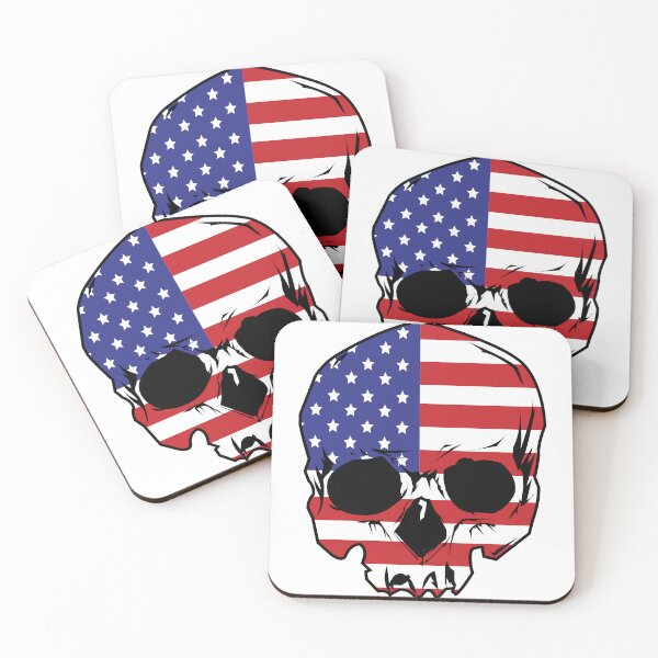 Item preview, USA Skull, American Skull, America, Patriot designed and sold by SavageLegion.
