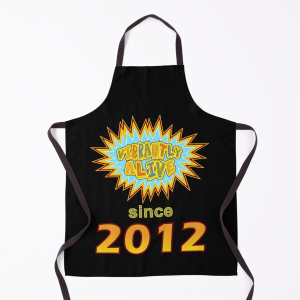 Item preview, Vibrantly Alive Since 2012 Birthday Birth Year, Blue Yellow designed and sold by artfulnotebook.