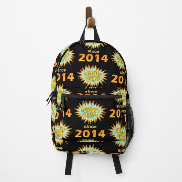 Item preview, Vibrantly Alive Since 2014 Birthday Birth Year, Blue Yellow designed and sold by artfulnotebook.